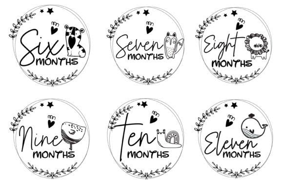 Baby Milestone Cards "Woodland Animals" (Personalized)