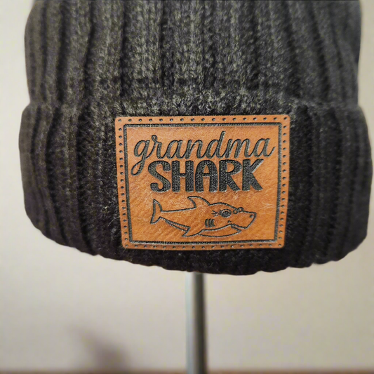 Hats and Beanies with Leather Patch (Custom Made)